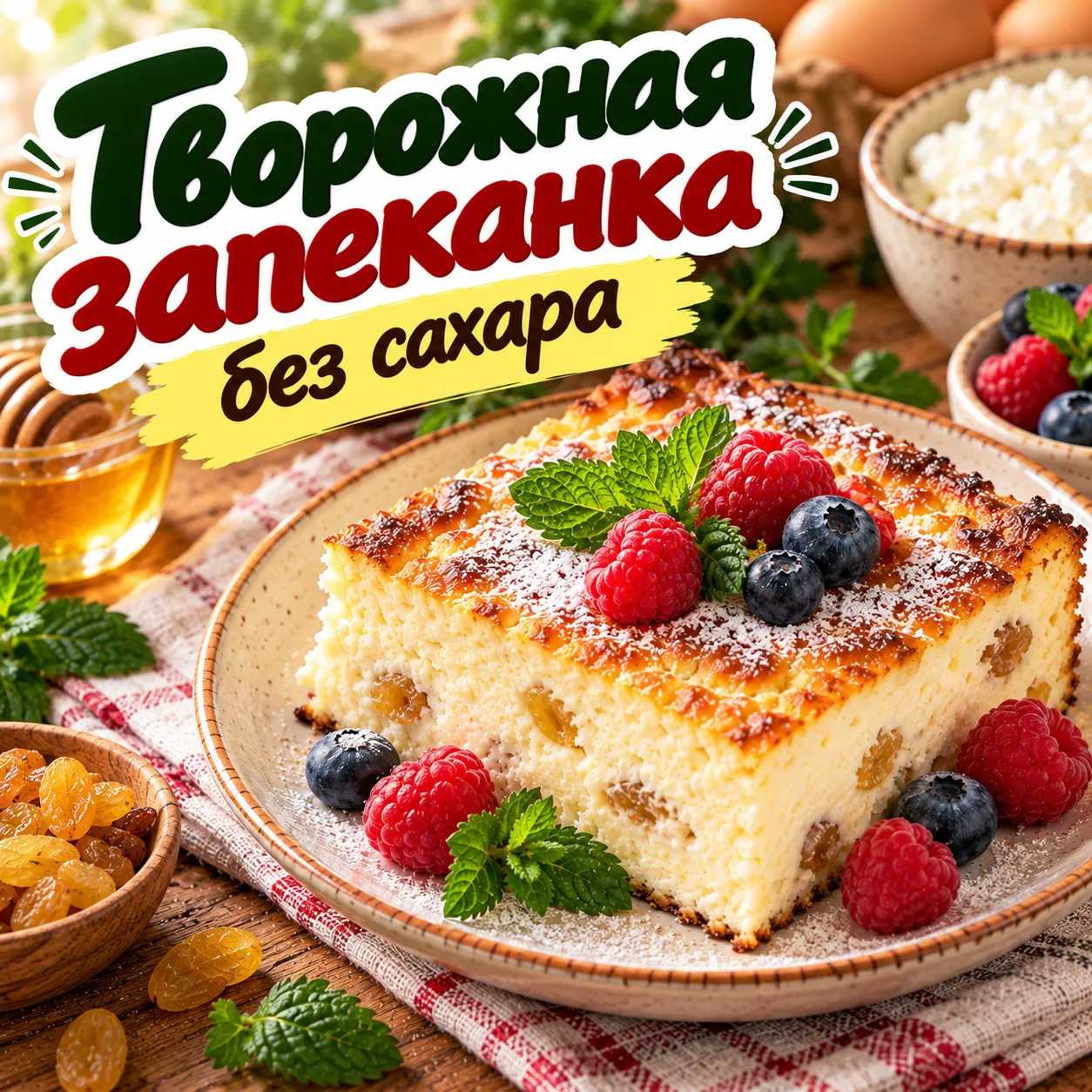 Творожная запеканка - рецепт, состав и приготовление