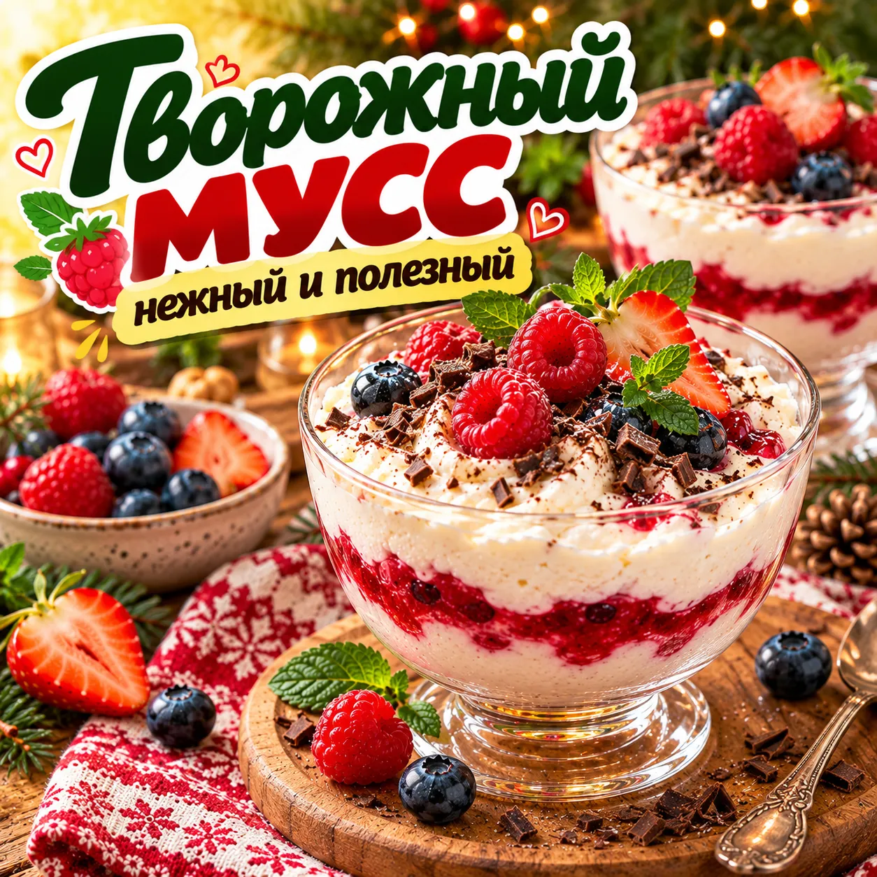 Творожный мусс - рецепт, состав и приготовление по шагам