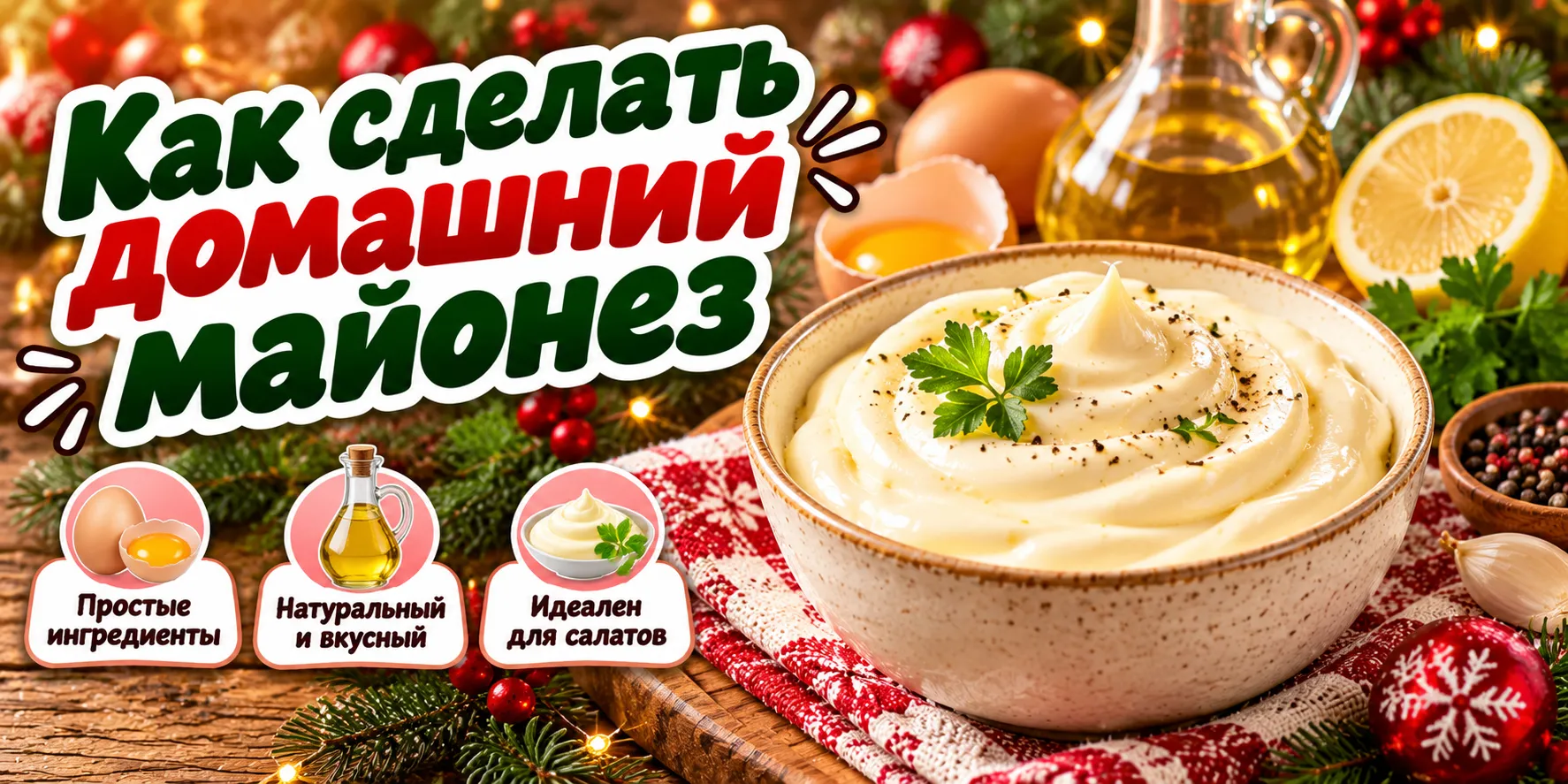 Как сделать домашний майонез