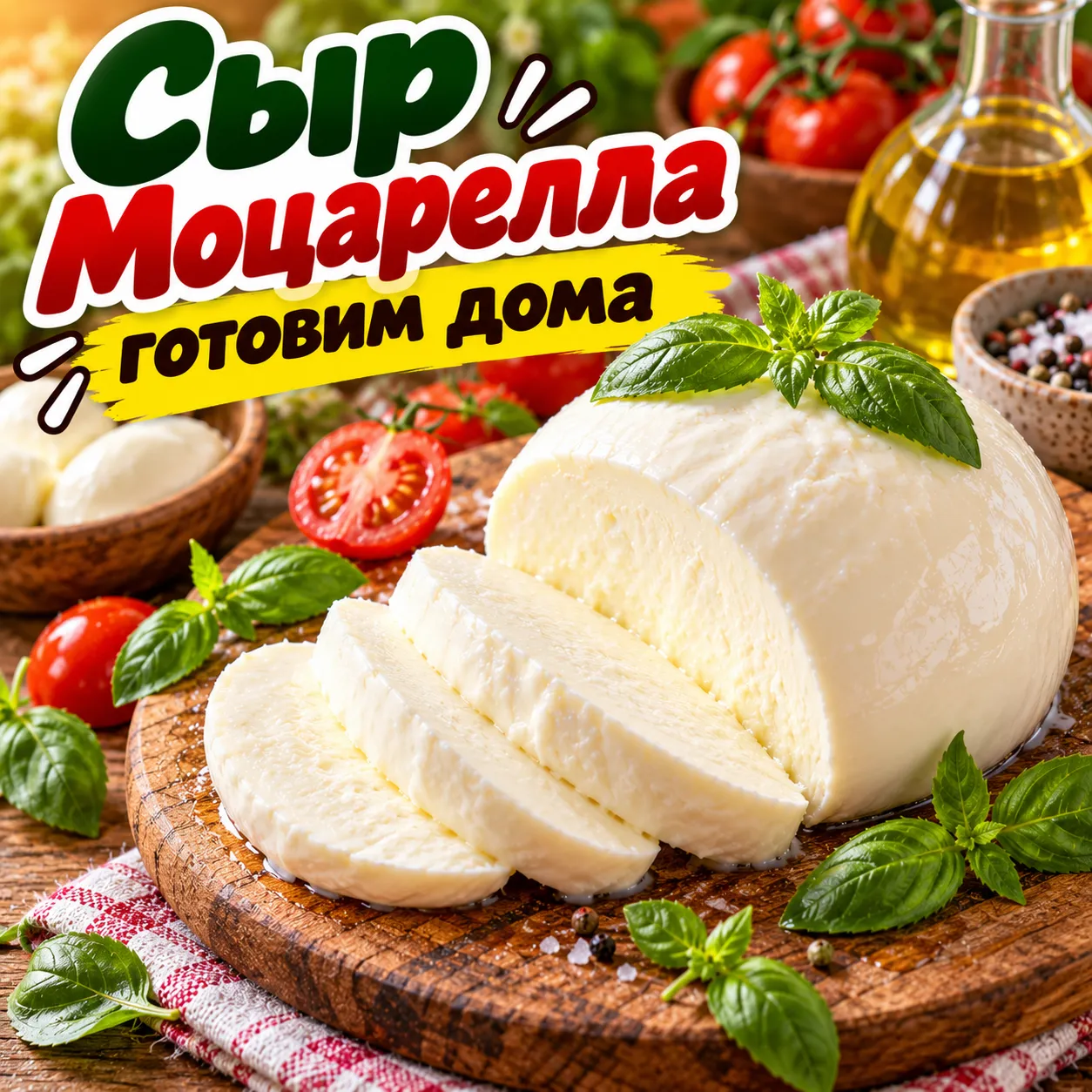 Моцарелла - рецепт, состав и приготовление по шагам